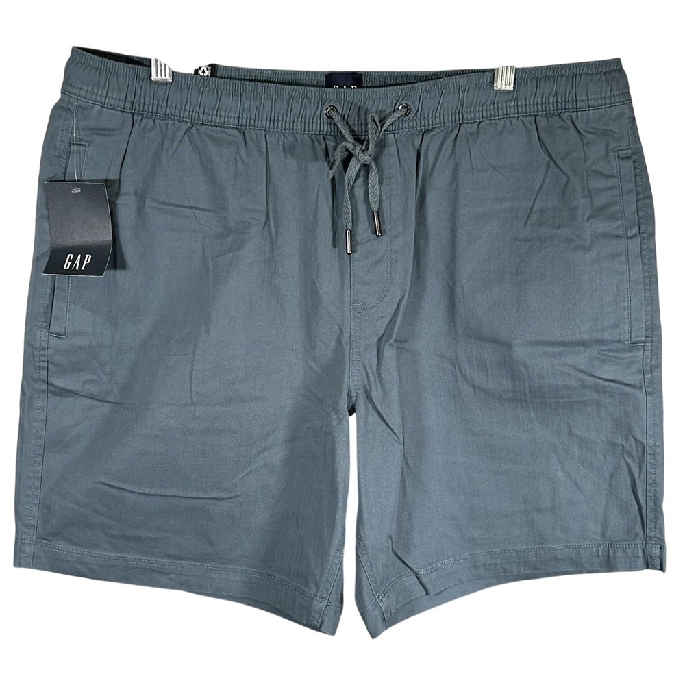 Gap Shorts Men's Size XL  Gray Chino Drawstring Pockets Cotton Blend‎ Outdoors